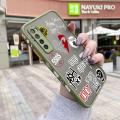 chenyyka For Huawei Nova 7i Case Fashion Tide Brand Cool Men Pattern Thin Side Square Edge New Design Shockproof Frosted Transparent Hard Phone Cases Silicone Casing Full Cover Camera Protection Softcase Boy. 