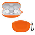 Dustproof Protective Sleeve For SONY WF-SP800N Case Cover Soft Silicone Case Wireless Earphone Chaging Box Bags With Carabiner. 