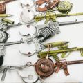 Game PUBG keychain Model  Metal key Chains Keyring For Fans Army Key chain Memento Gifts PUBG Accessories Toy Size 6CM. 