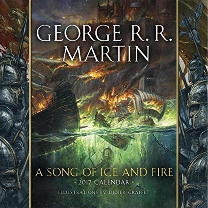 Liberty Books | A Song Of Ice And Fire 2017 Calendar: Illustrations By Didier Graffet by George R.R. Martin (100% Original)