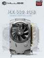 MLLSE AMD Radeon RX 550 4GB Video Graphics Card GDDR5 128bit PCI-E X16 HDMI DP DVI RX 550 4gb Desktop Gaming Video Card. 
