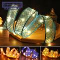 Green forest Decorative Ribbon Bronzing Gifts Bouquet Wrapping Gauze Ribbon. 