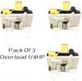 Pack Of 3, Pack Of 2 & 1 Pcs 1/4HP 220V 4TM Refrigerator Overload Compressor Electronic Overload, Overload Relay 1/4 HP Overload Compressor Overload Hvacr Ref Relay. 