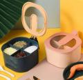 4 Grid Spice Seasoning Food and Masala Rack/Box/Container/Storage/jar Set for Kitchen / 4 grid masala box with spoon / 4 grid spice jar with free spoon. 