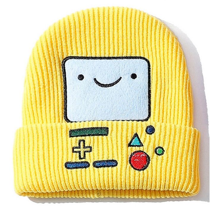 Winter Male and Female Adult Korean Version Of Adventure Time BMO Cartoon Thickened Warm Woolen Hat