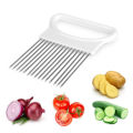 Multi-purpose Onion Cutter Stainless Steel Plastic Vegetable Slicer Meat Need. 