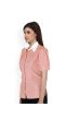 Women short sleeves casual shirt for girls With stylish collar. 