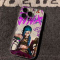 Arcane Jinx Anime Phone Case For iPhone 16 15 14 13 12 11 Mini Pro Max X XR XSMax 7 8 Plus SE20 Transparent Cover. 