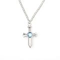 Fairy Tail Gray Fullbuster Choker Necklace Fashion Blue Anime Crystal Cross Pendant Necklace Cosplay Jewelry For Men Women Gifts. 