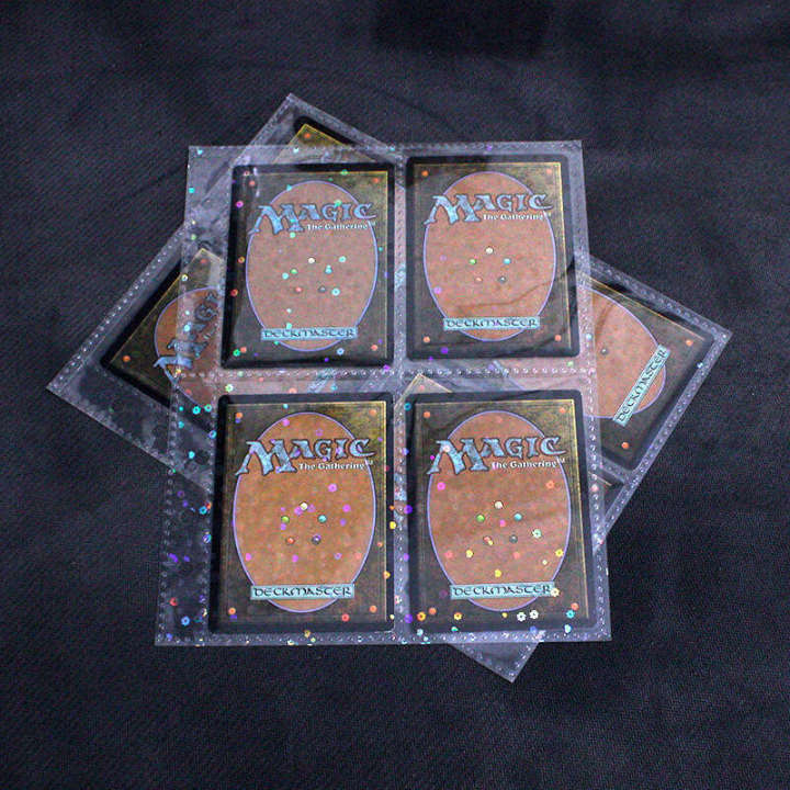 A4 four nine grid PP transparent book booklet small horse treasure Li Bao Ke Meng card loose leaf replacement core