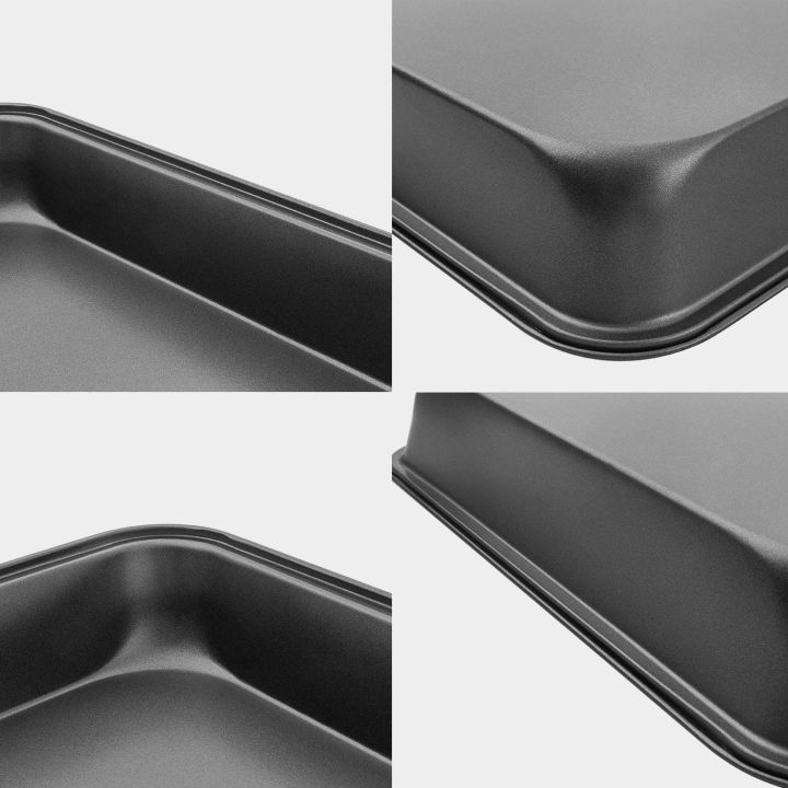 Roaster Pan Non-Stick Size 13 x 9 x 1.6 Inches Quality Bakeware Baking tools and Accessories Trays and Pans Lasagna