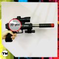 Glock Toy Gun with Scope,Laser Sight,Rubber Bullets and Water beeds Guns & Darts  (Black. 