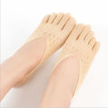 Yoga toe socks socks wholesale spring summer thin mesh breathable sweat absorbent invisible shallow silicone stockings boat socks. 