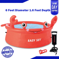 Intex Swimming Pool | Happy Crab Easy Set SWIMMING POOL Above Ground / 6 X 20IN / MODLE (26100). 