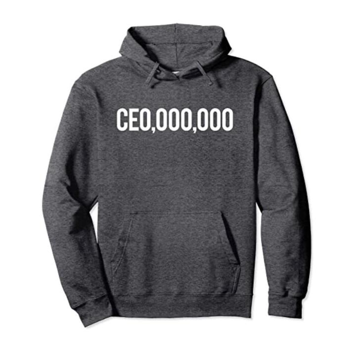 Ceo,ooo,ooo Printed Fleece Full Sleeves Pull Over Hoodie