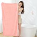 70x140cm Coral Fleece Bath Towel Water Absorption Coral Edge Wrapping Microfiber Towel Quick Dry Magic Wash Clothing. 