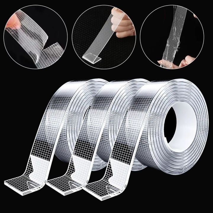 New 1/2mm Ultra-strong Double-sided Adhesive Upgraded Removable Clear ...