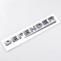 1X 3D Black Gray ABS Lettering Badge Emblem 90 110 Tailgate Sticker Defender Trunk Decal Car Logo. 
