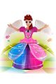 Dancing Doll Rotating Flashing Lights With Music Doll For Girls. 