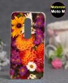 Motorola Moto M Mobile Cover Floral Style - Multicolor. 