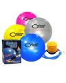 Ladies Gym Set - Yoga Mat with Gym Ball (with Pump), 2 kg Vinyl dumbbells, Waist Trimmer and Shaker Bottle. 
