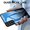 Vantime for Samsung Galaxy S21 FE 5G Case Gradient Phone Back Hard Glass Cover. 