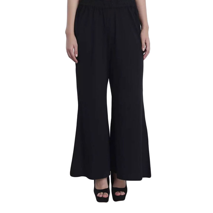 Stylish Plazo for Girls & Women (waist stretchable 28 to 40 Length 38)