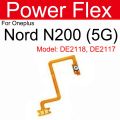 Volume Power Mute Flex Cable For OnePlus 1+ Nord N10 N100 N200 Nord CE Nord 2 5G On Off Power Volume Switch Side Button Flex. 