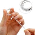 8X Ring Size Adjuster for Loose Rings Invisible Ring Guard Clip Transparent Silicone Sizer Tightener Resizer 4 Sizes. 