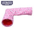 Green forest Squirrel House Metal Buckle Right Angle Hamster Tunnel. 