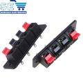 4 Positions Connector Terminal Push In Jack Spring Load Audio Speaker Terminals Clip. 