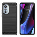 Leweisi Carbon Fiber Bumper Phone Case For Motorola Edge 2022 Back Cover Coque Shockproof Protective. 