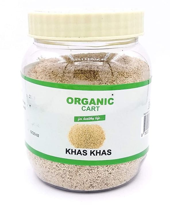 Organic Cart Natural Khas Khas / K h us K h us/ Posta / Post o Dana / Poppy Seeds (250 g)