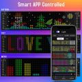 Car LED Matrix Pixel Panel Bluetooth USB 5V -  RGB Pattern  Scrolling Text Board Windshield Advertising Screen Bluet- Waterproof Mobile App Programmable Flexible Screen Display Animation Led Car Sign for Shop Ad -Text Animation Display. 