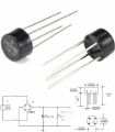 5pcs 2W10 2A 1000V silicon bridge rectifier diode AC-DC. 