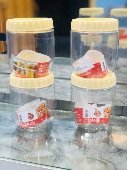 Pack%20of%204%20Food%20Condiment%20Spice%20Storage%20Jars%20500ml%20With%20Interlock%20Feature%204x4%20Inches%20-%20Image%202