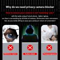 WebCam Cover for Macbook Iphone PC Tablet Laptops Tapa Camera Cover Web Cam Cover Mobile Phone Lens Privacy Sticker Thin Antispy-1pc Black. 