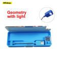 Light Geometry Box, Fancy Geometry box for boys and girls with LED Light and magnetic buttons - Fancy geometry with sharpener. 