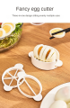 Multifunctional 3 in 1 Egg Slicer for Boiled Eggs Easy Egg Slicer Egg Cooking Tool Mold Cutter. 