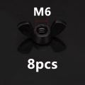【BestGO】Plastic Nuts Nylon Wing Nuts Butterfly Nut to Fit Bolts Screws Black White M3 M4 M5 M6 M8 M10 M12 DIY Tool Kit. 