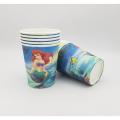 MERMAID THEME CUPS PACK OF 10 PAPER CUPS. 