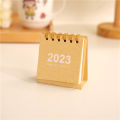 2023 Simple Solid Color Mini Desktop Paper Calendar Dual Daily Scheduler Table Planner Yearly Agenda Organizer Desk. 