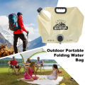 Portable Camping Water Bag with Faucet, Collapsible Water Container, 8L Foldable Water Bag with Handle, Camping Supplies. 
