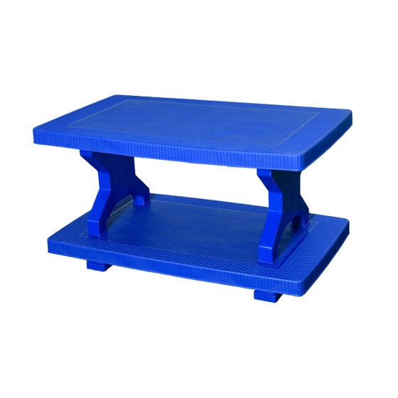 Boss Table (BP-335) Picaso Rattan Pure Plastic Double Shelf Table