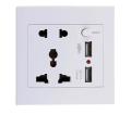 Original Universal Wall Power Socket Dual USB Ports Charger Outlet Plug Adapter. 