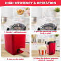 Popcorn Maker, Oil Free Popcorn Making Machine, Mini Electric Popcorn Maker, Hot Air Popcorn Popper, Portable Popcorn Maker Machine for Kids, 3 Minutes Popcorn Maker. 