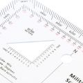 Coordinate Scale Protractor Outdoor Survival Supplies for UTM/MGRS 1:25000 1:50000 1:100000 1:250000 Scale Map. 