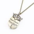 Owl Pendant Watch Pocket Watch Necklace Quartz Chain Watch. 