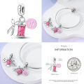 Yeah Keniaoet 925 Sterling Silver Sewing Machine Scissor Clasp Spool Charm Beads Fit Original Pandora Pendant Bracelet Jewelry Making. 