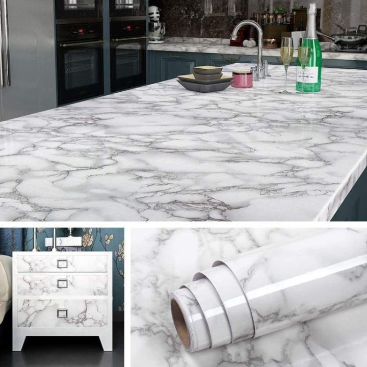 Marble%20Sheet%20Self%20Adhesive%2060cm%20%C3%97%20200cm%20%7C%20White%20and%20Black%20Paper%20Waterproof%20Heat%20Resistant%20Marbel%20Sheet%20%7C%20Top%20Quality%20Waterproof%20Marble%20Wallpaper%20Sticker%20%7C%20Anti%20Oil%20and%20Heat%20Resistant%20Marbel%20Wallpaper%20-%20Image%204